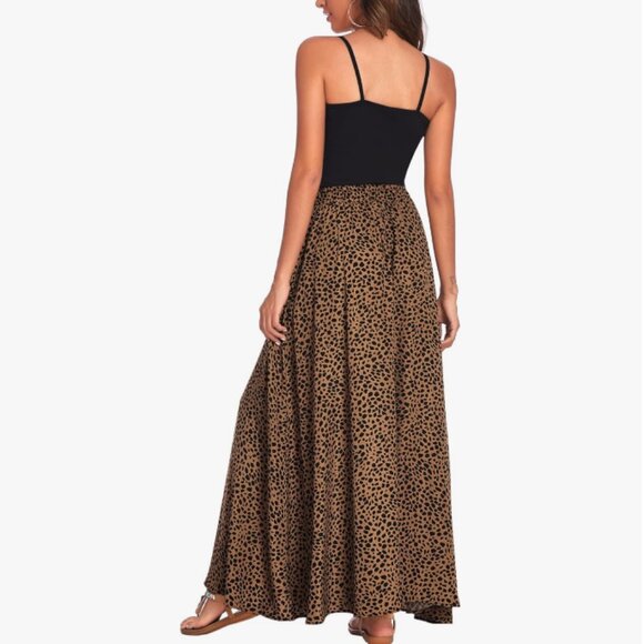 Pre-Loved Cheetah-Print High-Waisted Maxi Skirt - Size Medium - Picture 2 of 9